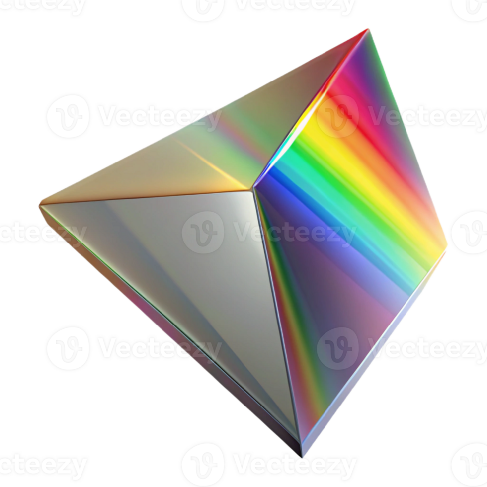 beautiful traditional Prism Light Spectrum Overlay Isolated detailed png