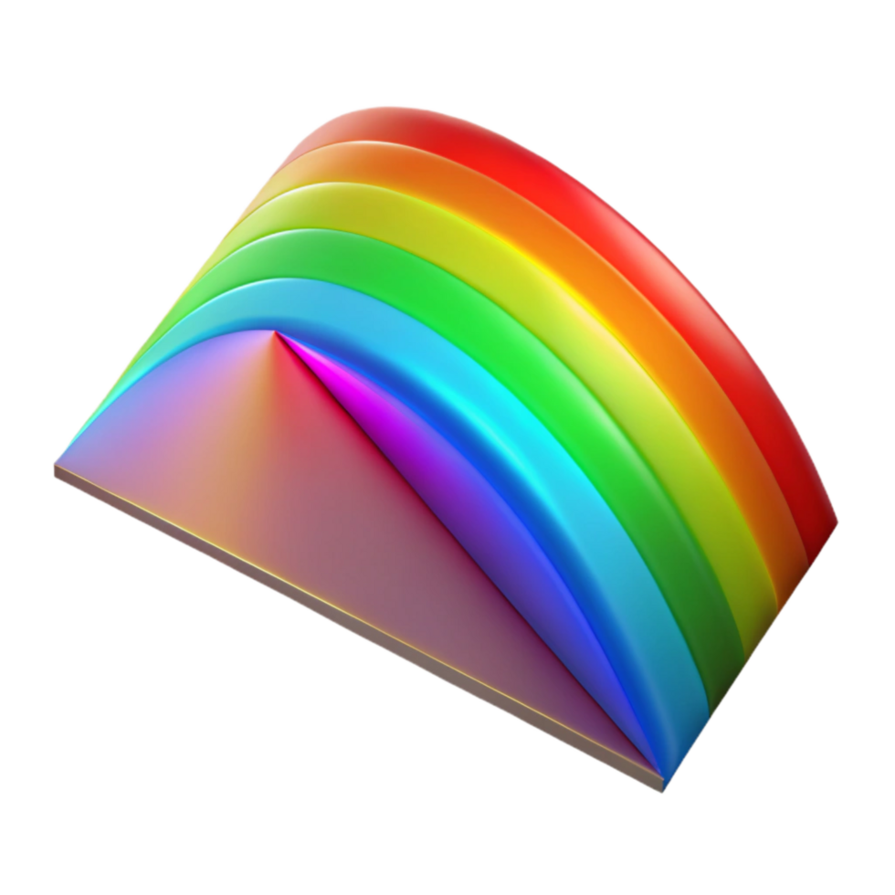 beautiful traditional Prism Rainbow Spectrum Cutout Transparent Background professional png