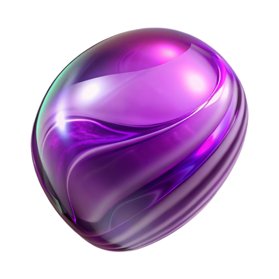 magnificent contemporary Purple Haze Distorted Glass Reflection Transparent Background original png