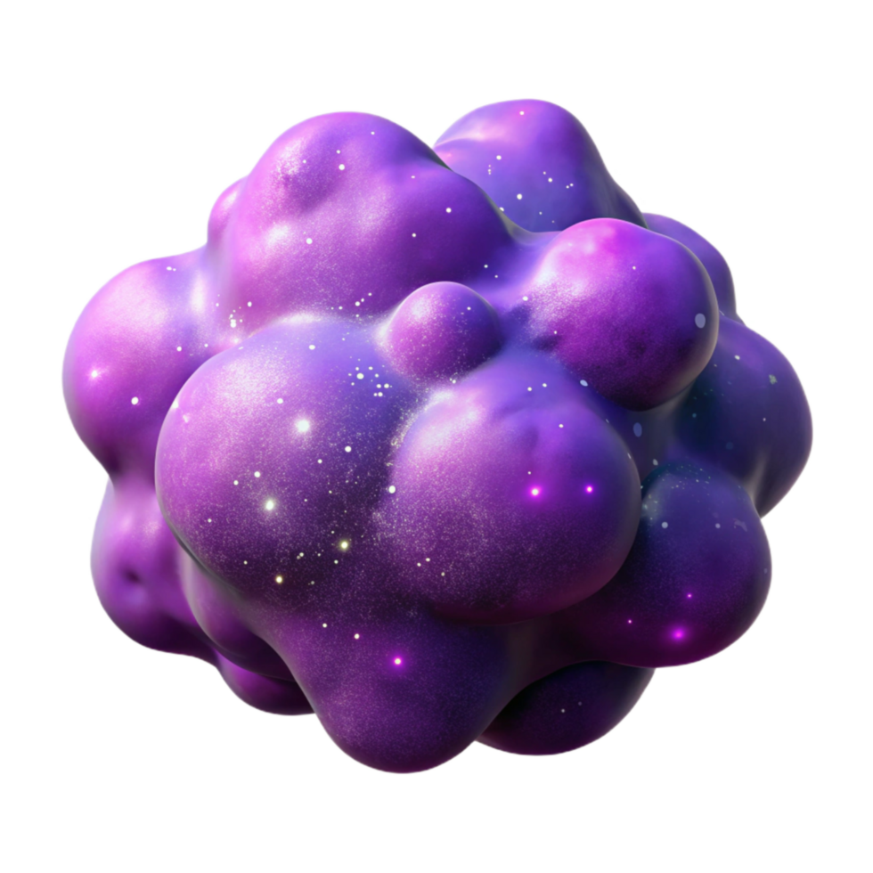 impressive creative Purple Nebula and Starscape Isolated on Transparent Background professional png