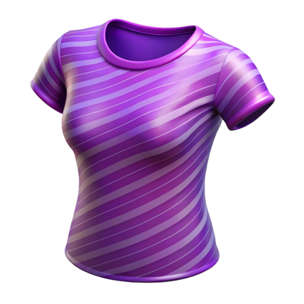 stunning classic Purple Top with Striped Pattern Isolated professional png