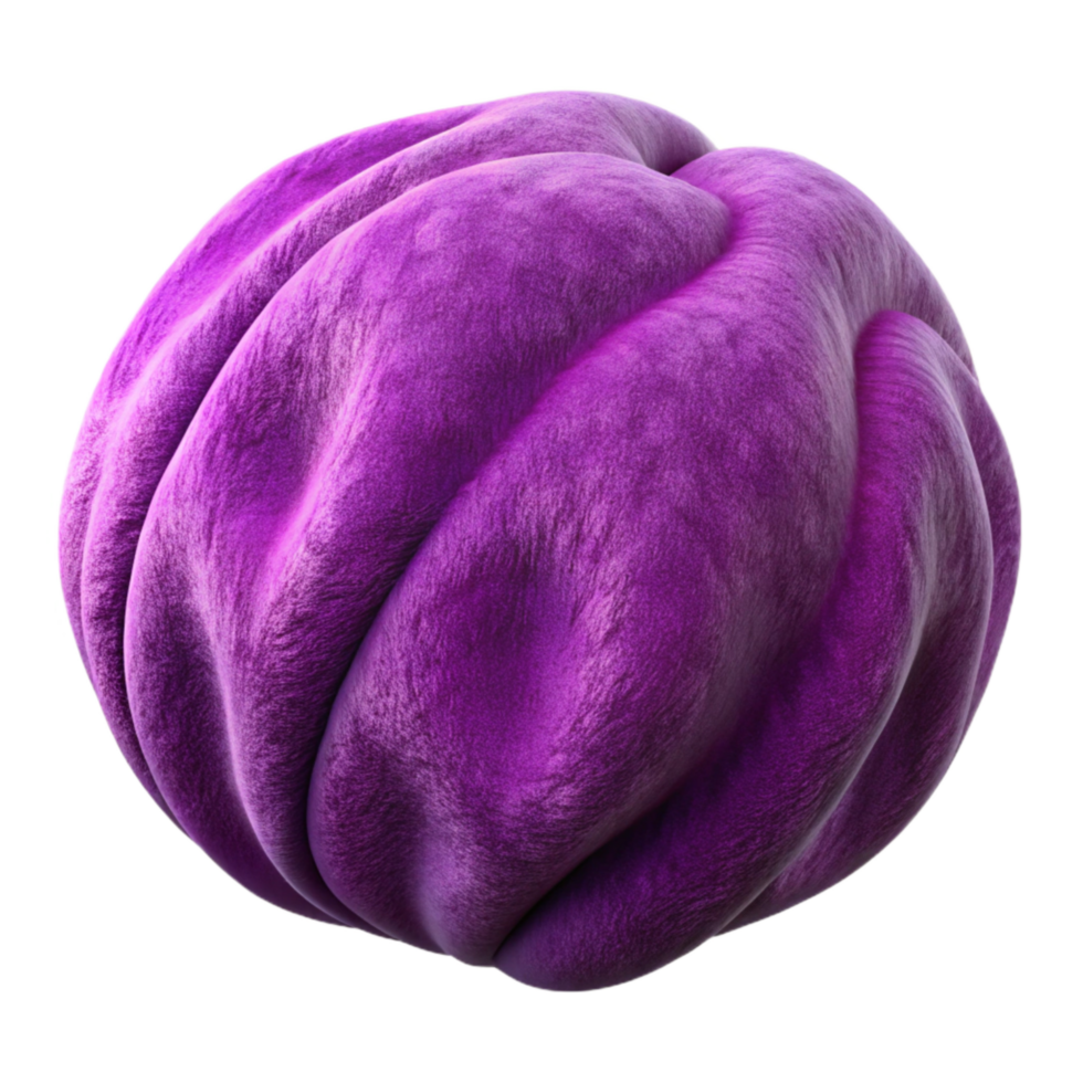 vibrant artistic Purple Velvet Plush Texture Transparent Background professional png