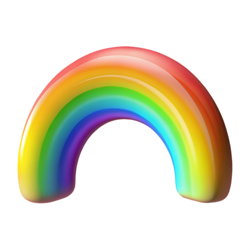 magnificent modern Rainbow Light Gradient Isolated Transparent Background professional png