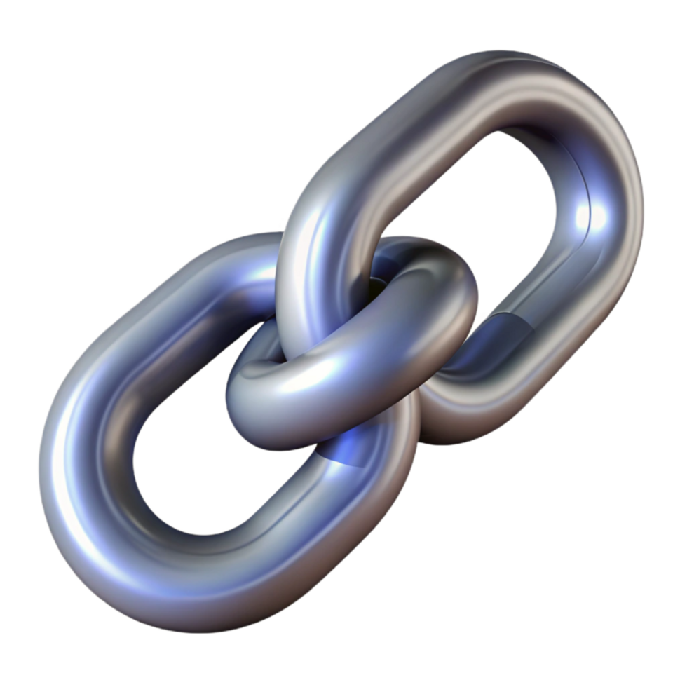 wonderful traditional Realistic Chain Links Depth Illusion Cutout authentic png