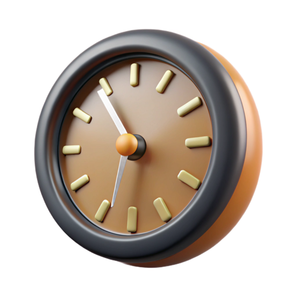 vibrant modern Realistic Clock Face Time 1010 Isolated high quality png