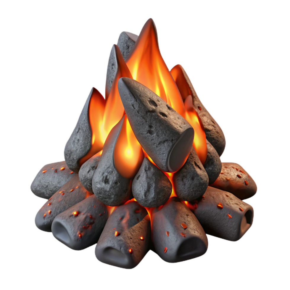 elegant minimalist Realistic Embers Cutout with Soft Shadows high quality png