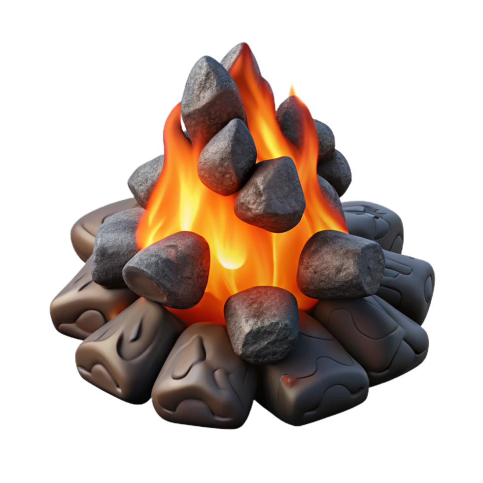beautiful rustic Realistic Embers Cutout with Soft Shadows detailed png