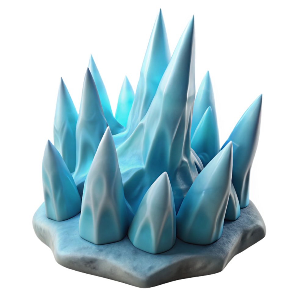 beautiful artistic Realistic Gelid Grotto Ice Texture Cutout exclusive png