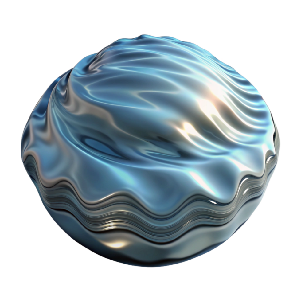 dramatic modern Rippled Water Reflection Distorted Cutout detailed png