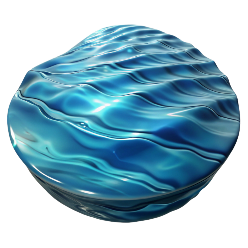 serene classic Rippled Water Reflection Distorted Cutout authentic png
