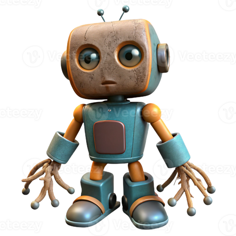 extraordinary traditional Robot with Exposed Roots Isolated Element high quality png