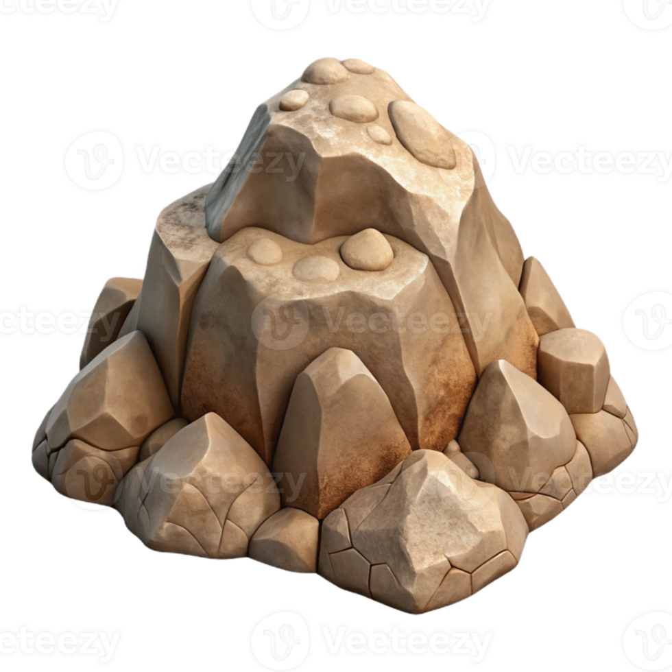 stunning modern Rocky Terra Verde Terrain Transparent Background Isolated Element professional png
