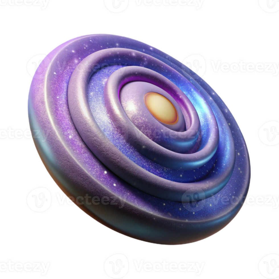 vibrant abstract Rotating Cartwheel Galaxy Element Transparent Background authentic png
