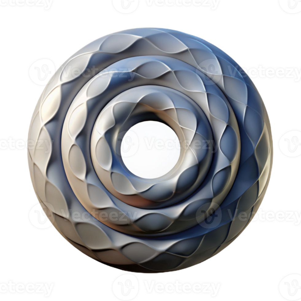 elegant abstract Rotating Circle Pattern with Shadow Effect Transparent Background png