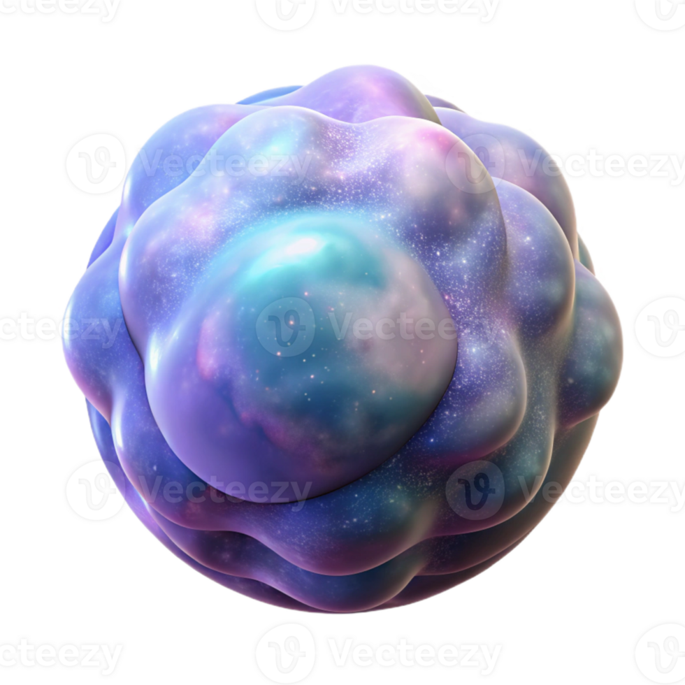 wonderful creative Rotating Nebula Cutout with Violet Hues detailed png