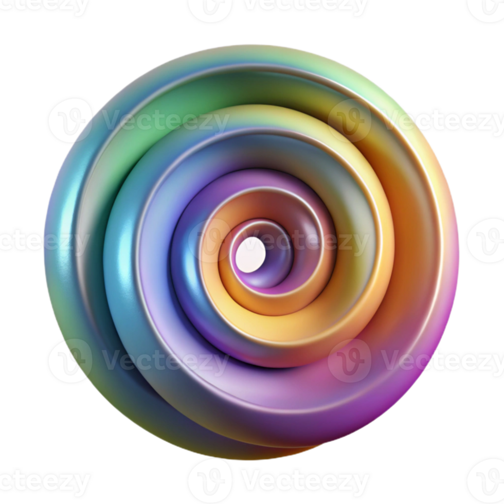 beautiful contemporary Rotating Spectrum Spiral Isolated Element exclusive png