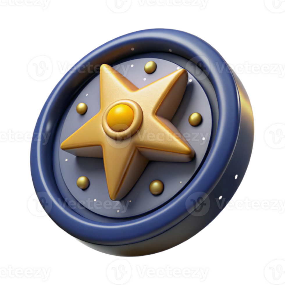 impressive rustic Rotating Starry Cartwheel Cutout on Transparent Background detailed png