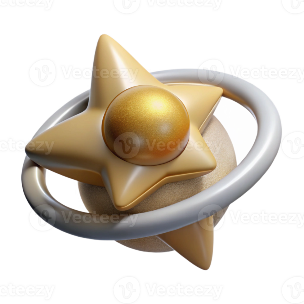 beautiful classic Rotating Star System Transparent Background Top Down View exclusive png