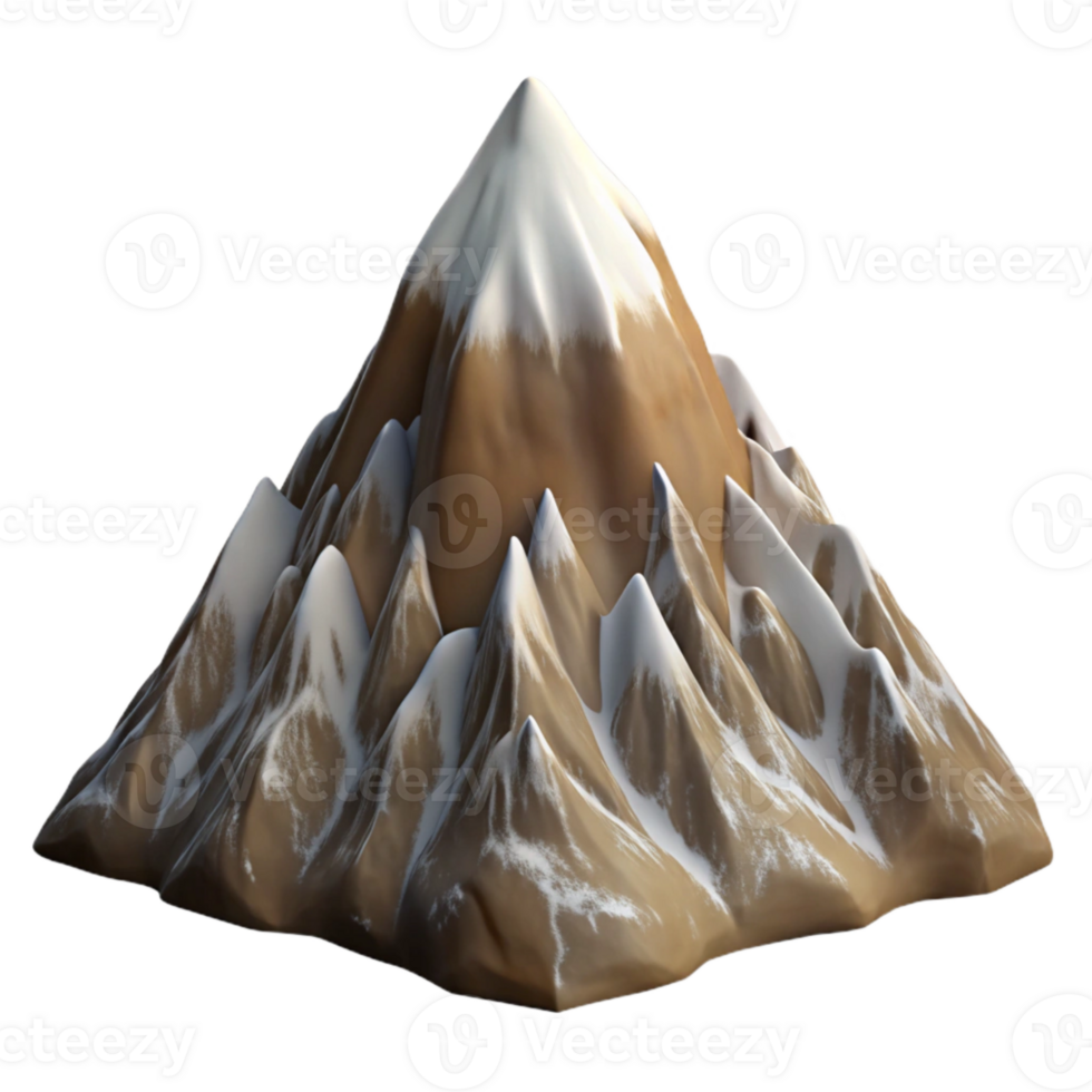 extraordinary rustic Rugged Mountain Peak Cutout with Crisp Detail authentic png