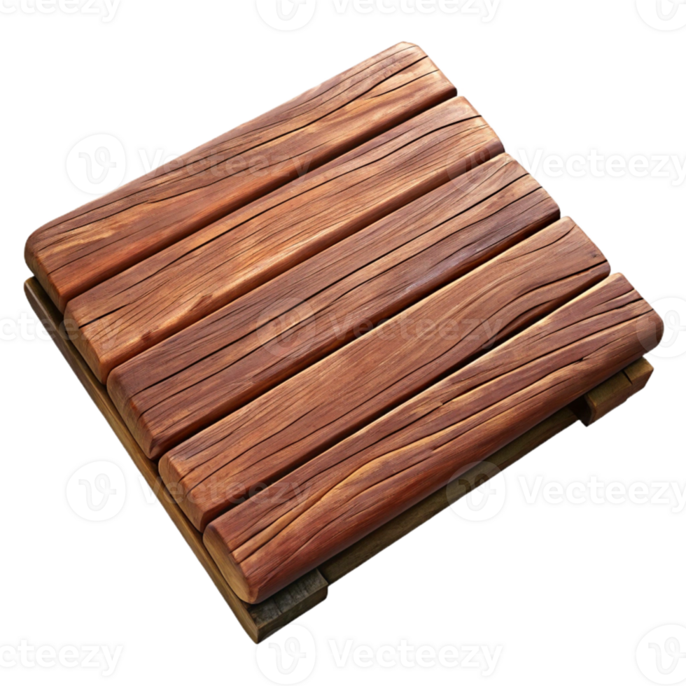 vibrant modern Rustic Wooden Plank Texture Cutout Isolated high resolution png