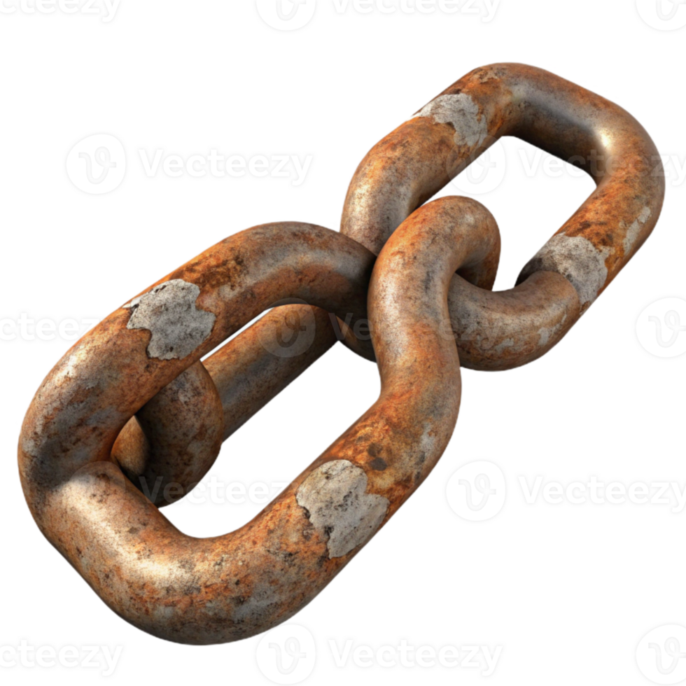 beautiful rustic Rusty Metal Chain Cutout Isolated Element original png
