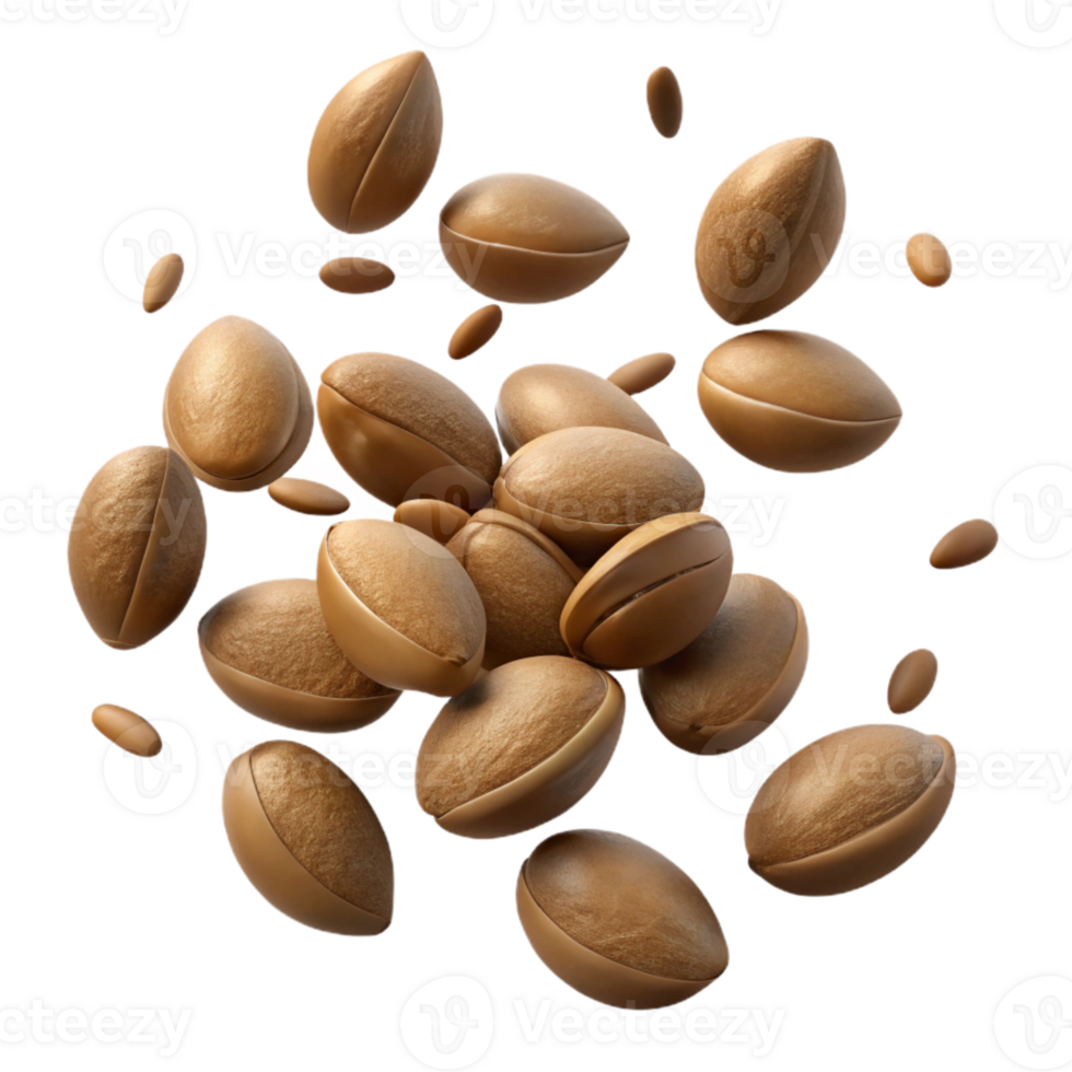 elegant abstract Scattered Seeds Cutout Brown Texture Isolated genuine png