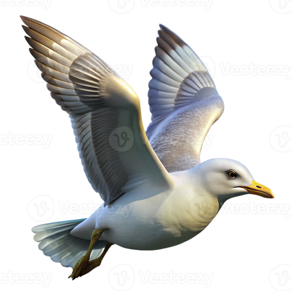 stunning rustic Seagull Transparent Background Coastal Bird in Flight genuine png