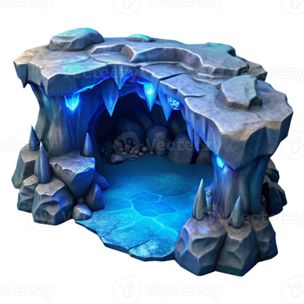 stunning traditional Secluded Bay Bioluminescent Water Isolated Blue Glow genuine png