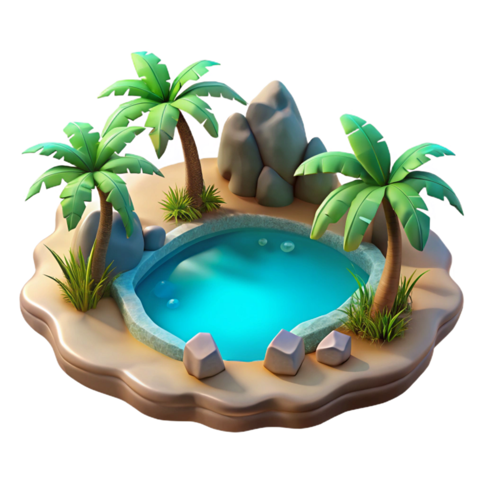 vibrant rustic Secluded Cove Transparent Background Moon Reflection original png