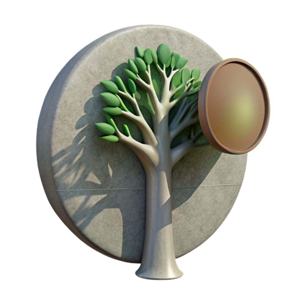 wonderful creative Shadow of a Tree on a Wall Transparent Background png