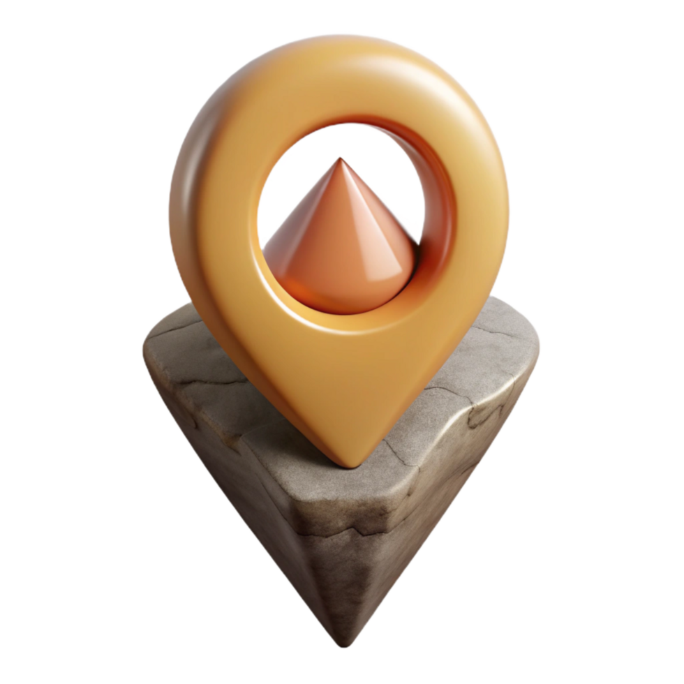 serene minimalist Sharp Zephyr Zone Peaks Isolated premium png