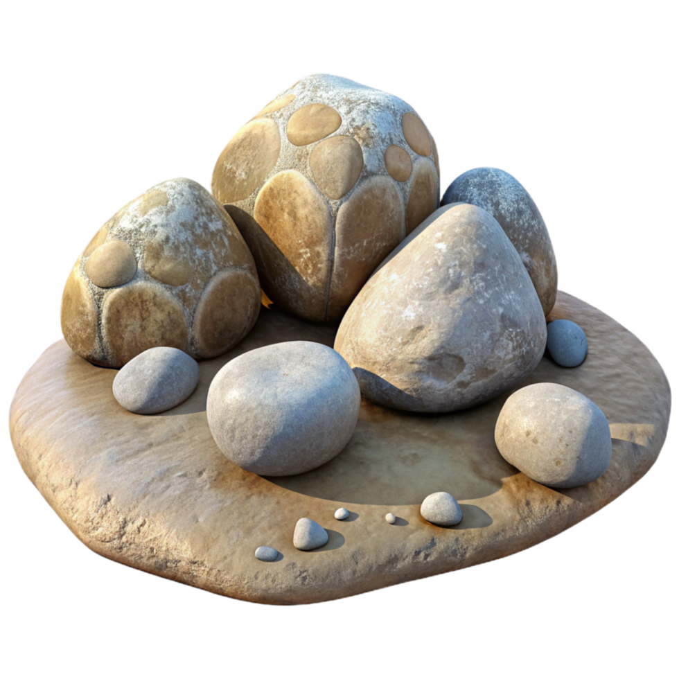 wonderful artistic Shifting Tides Isolated Coastal Rocks at Low Tide high resolution png