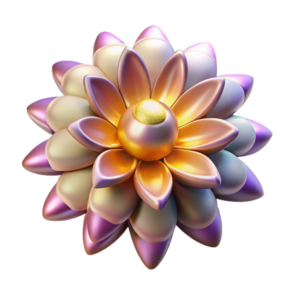 magnificent artistic Shining Forest Flower Cutout with Backlit Effect original png