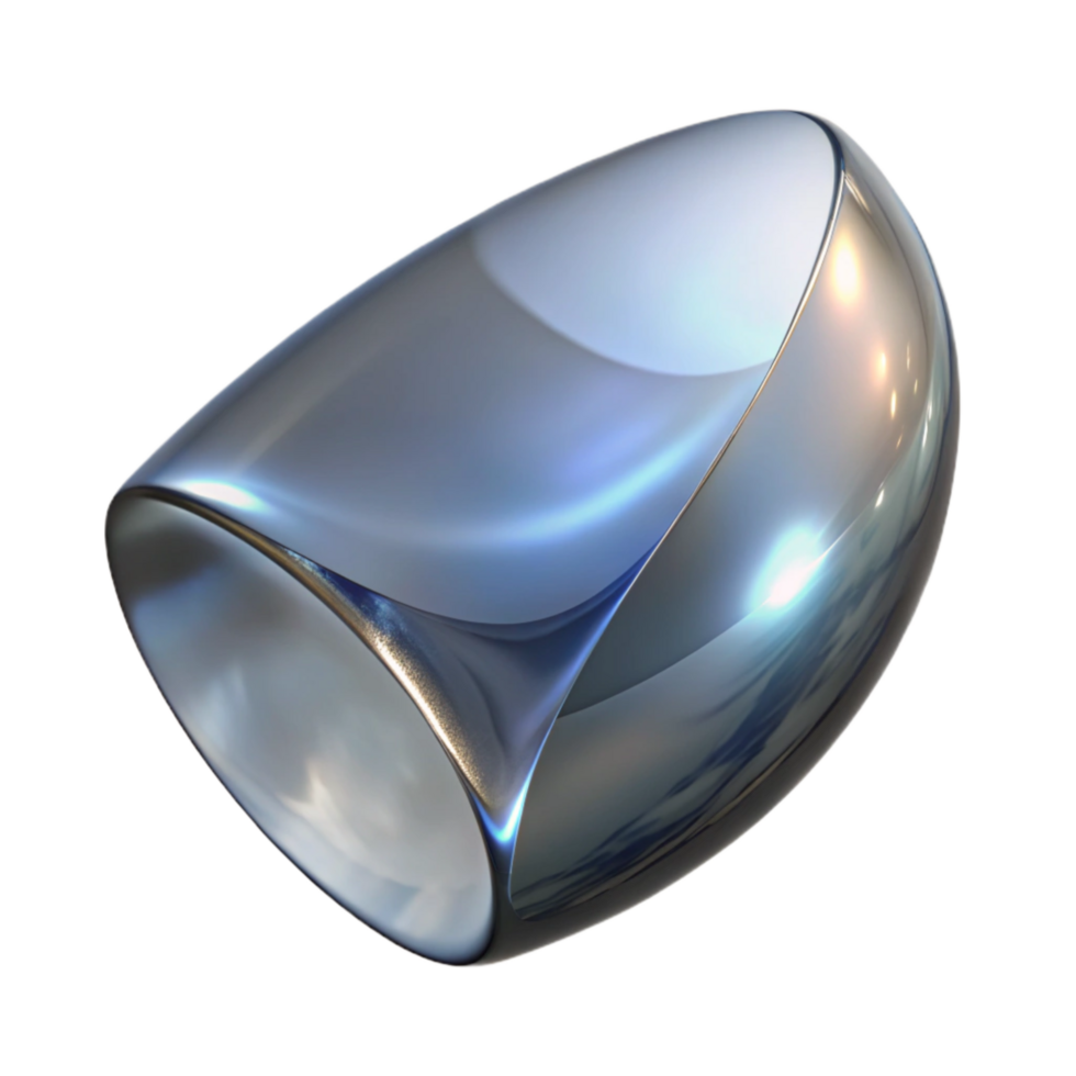 extraordinary abstract Side View Glass Distortion Reflection Isolated Element professional png