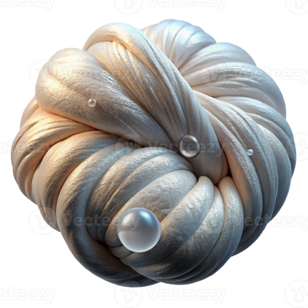 vibrant artistic Silken Fibers in Morning Light with Dew Cutout authentic png