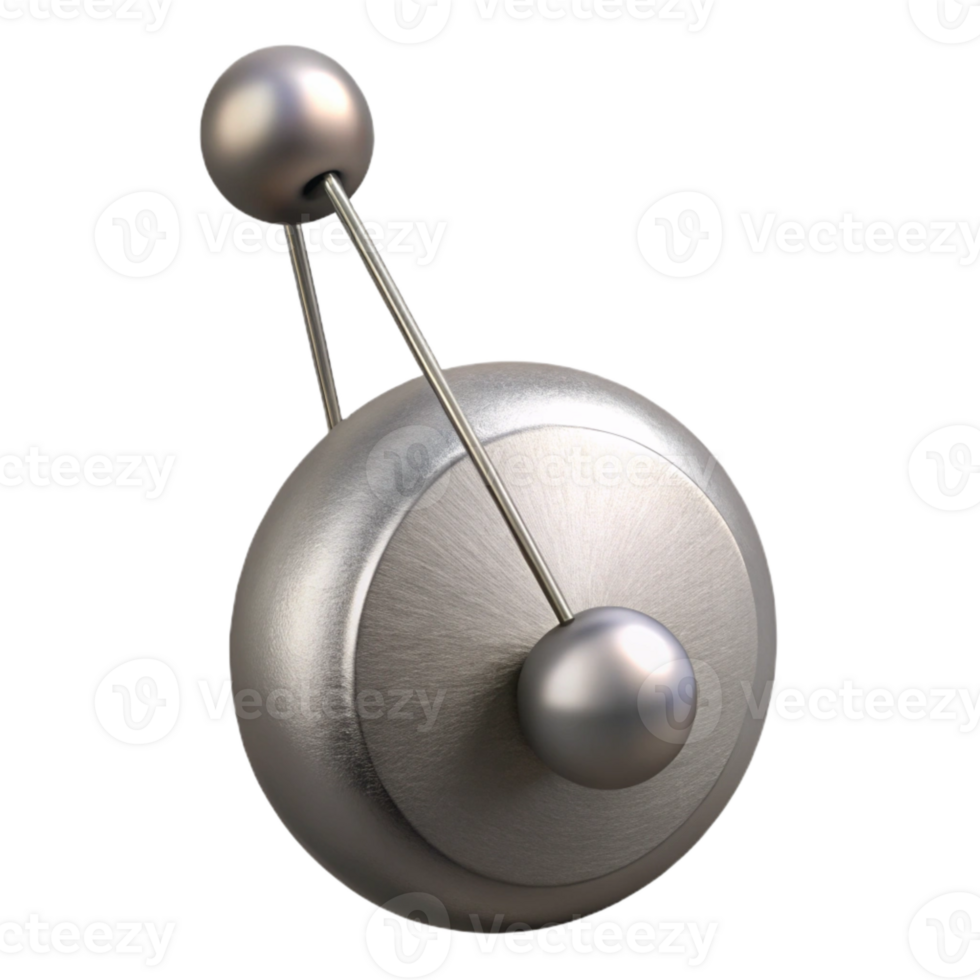 elegant artistic Silver Pendulum in Harmonic Motion Cutout genuine png