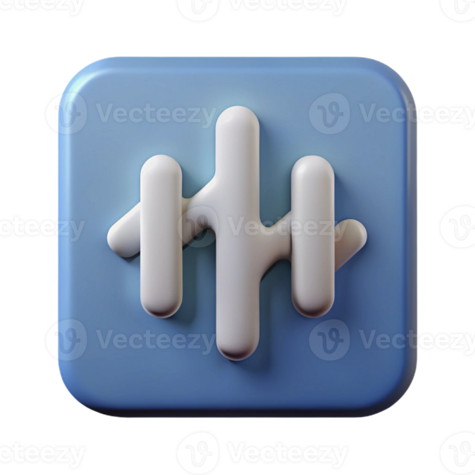 dramatic abstract Simple Soundwave Icon Isolated with Clean Design authentic png