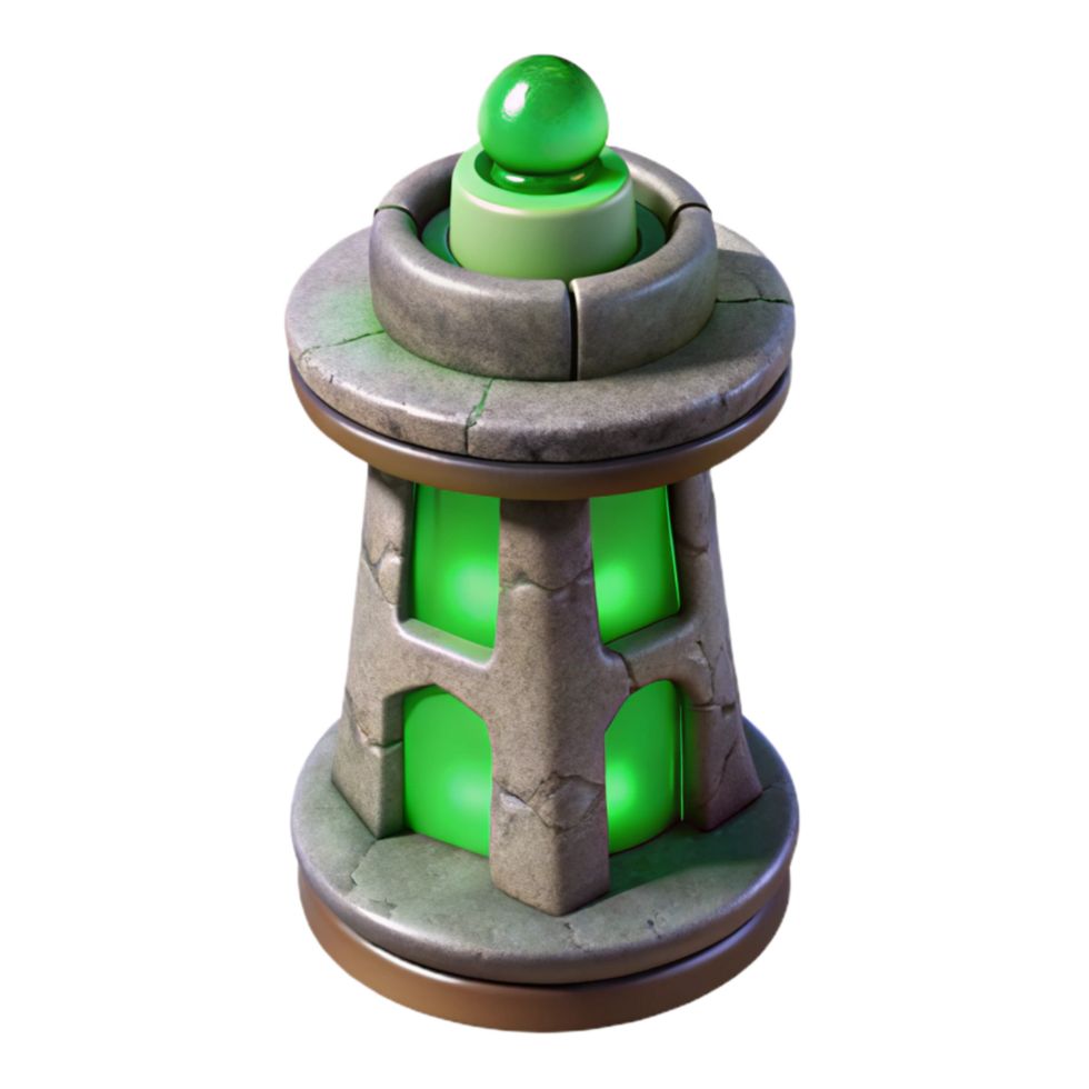 extraordinary creative Single Terraform Tower with Orange Glow Cutout genuine png