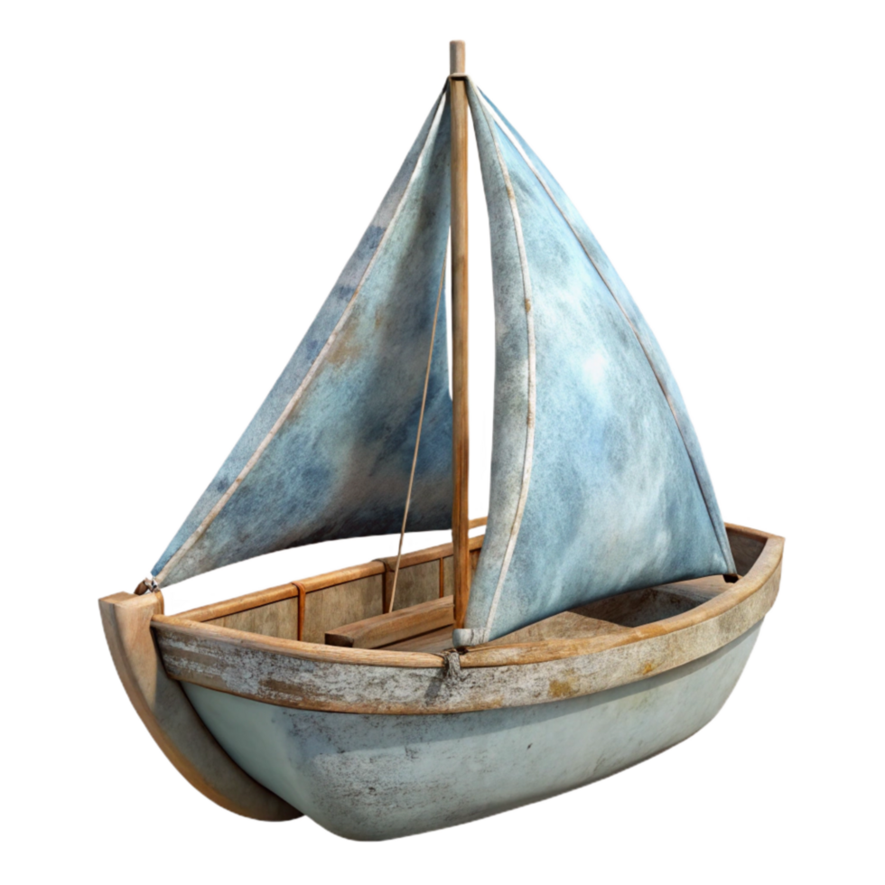 impressive minimalist Skybound Sailboat Cutout Isolated on Transparent Background professional png
