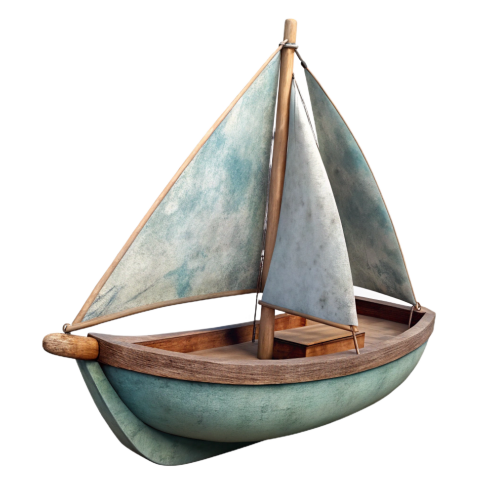vibrant classic Skybound Sailboat Cutout Isolated on Transparent Background genuine png