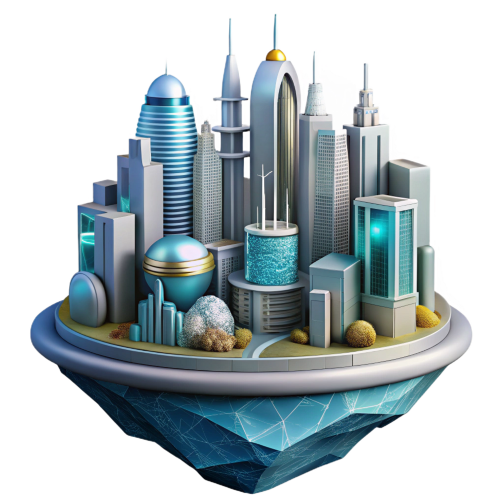 beautiful abstract Skybound Tower Cutout Illuminated Spire Isolated Element original png