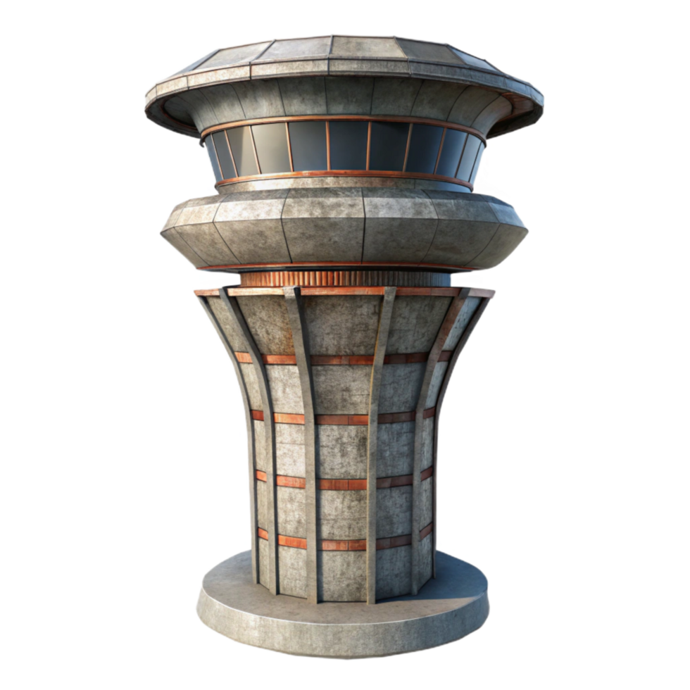 impressive minimalist Skybound Tower Isolated Modern Architecture White Background exclusive png