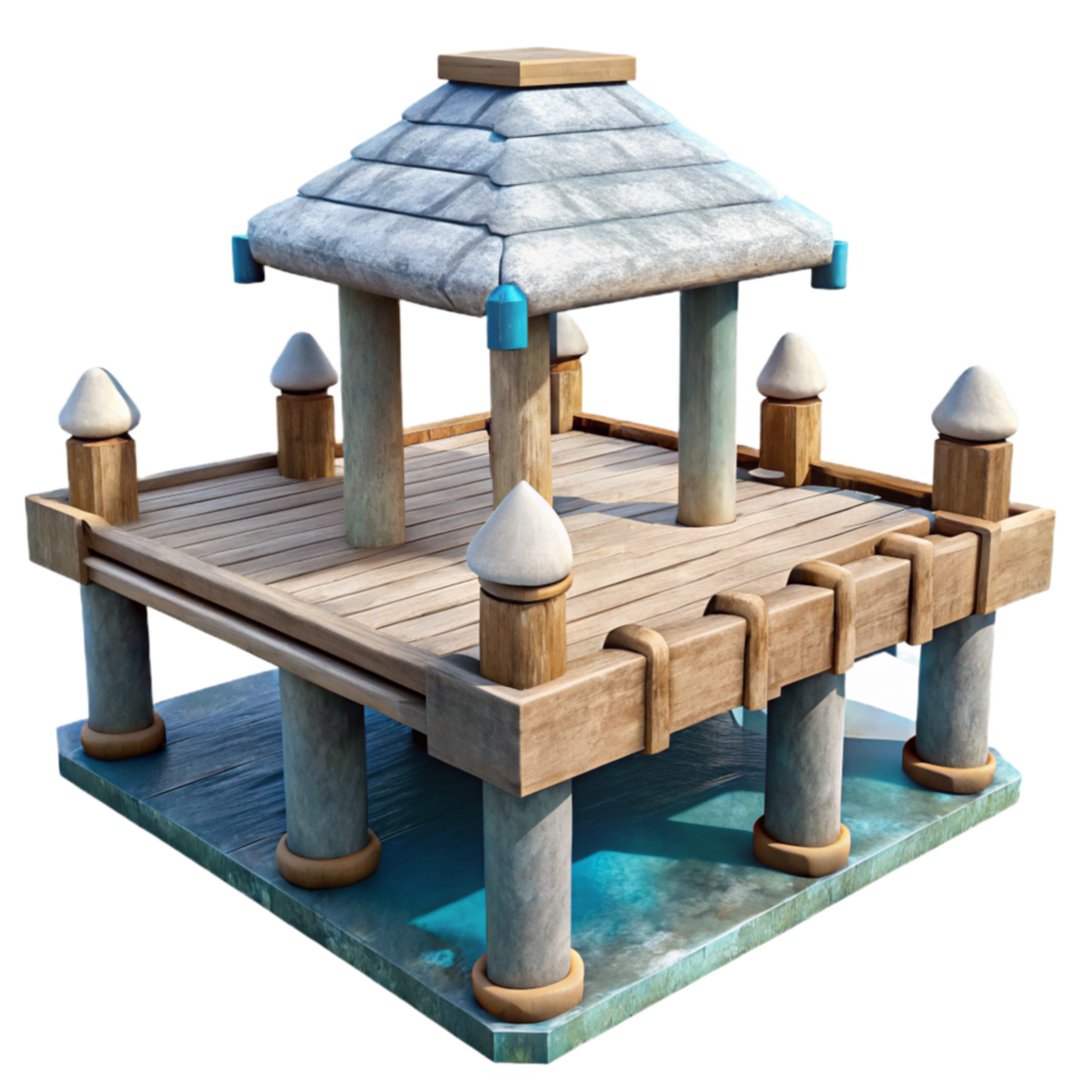 magnificent traditional Sky Pier Cutout Modern Design Isolated Element authentic png
