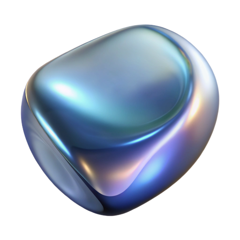 serene artistic Smooth Glass Distortion Reflection Isolated Element detailed png