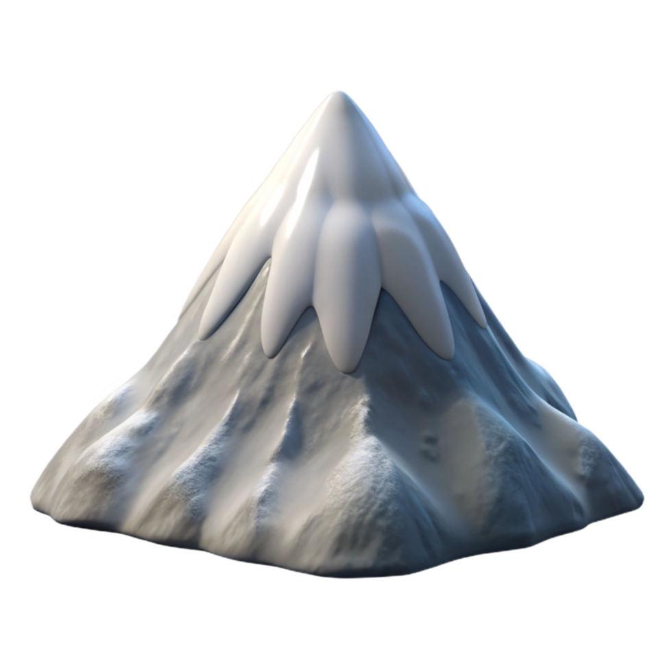 magnificent classic Snow Capped Aeropex Ascenders Peaks Isolated professional png