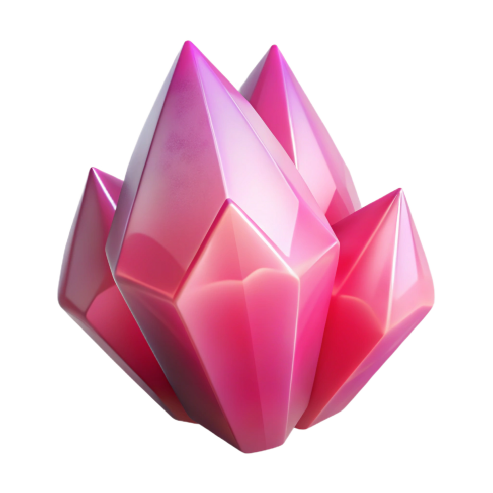 beautiful minimalist Soft Focus Crystal Shapes Cutout Transparent Background Dreamy Pink high quality png