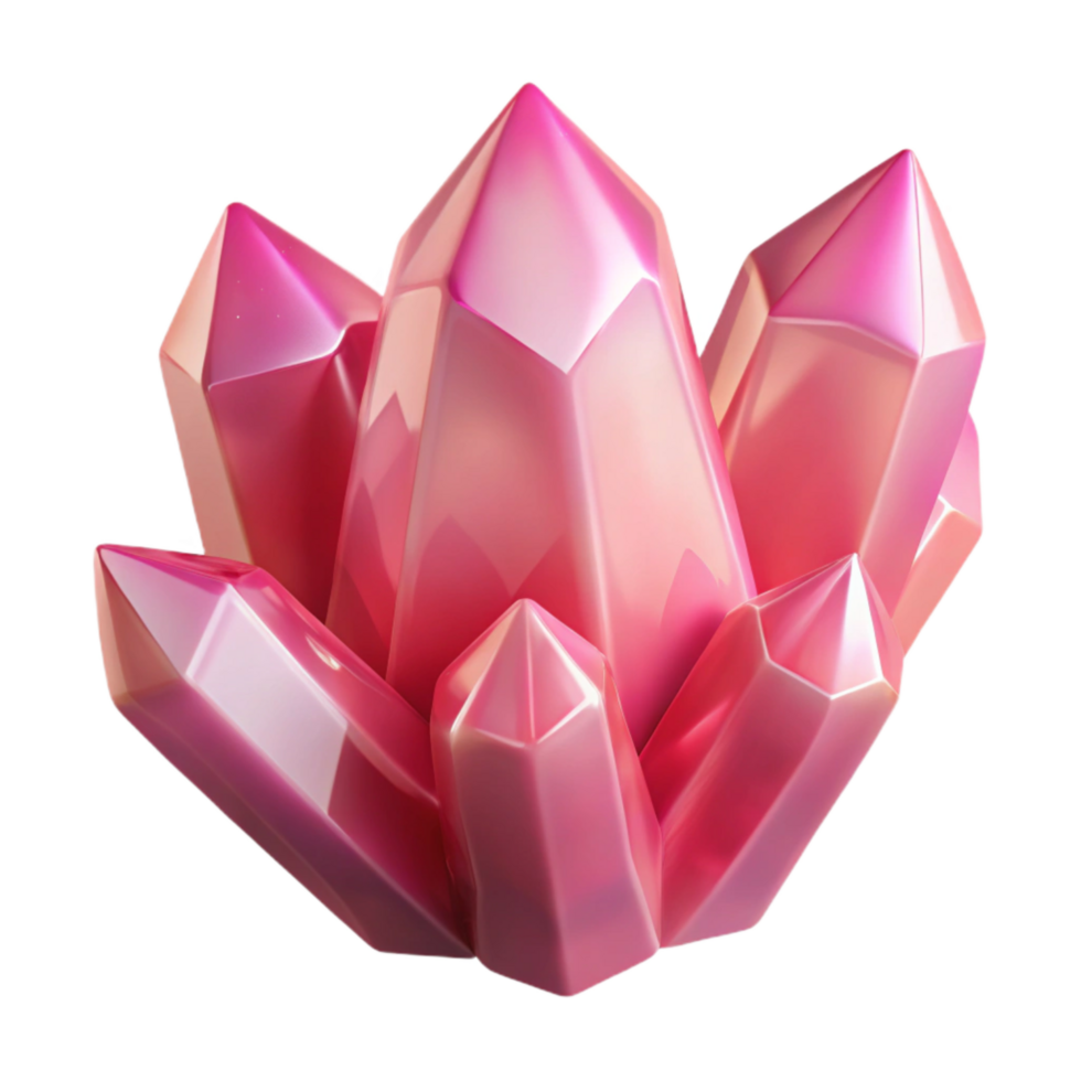 wonderful artistic Soft Focus Crystal Shapes Cutout Transparent Background Dreamy Pink exclusive png