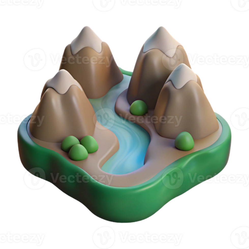 extraordinary rustic Softly Lit Valley Cutout Isolated png