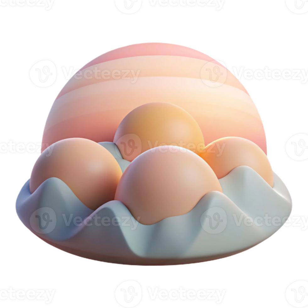 extraordinary modern Soft Pastel Sunrise Sky Over Rolling Hills Transparent Background premium png