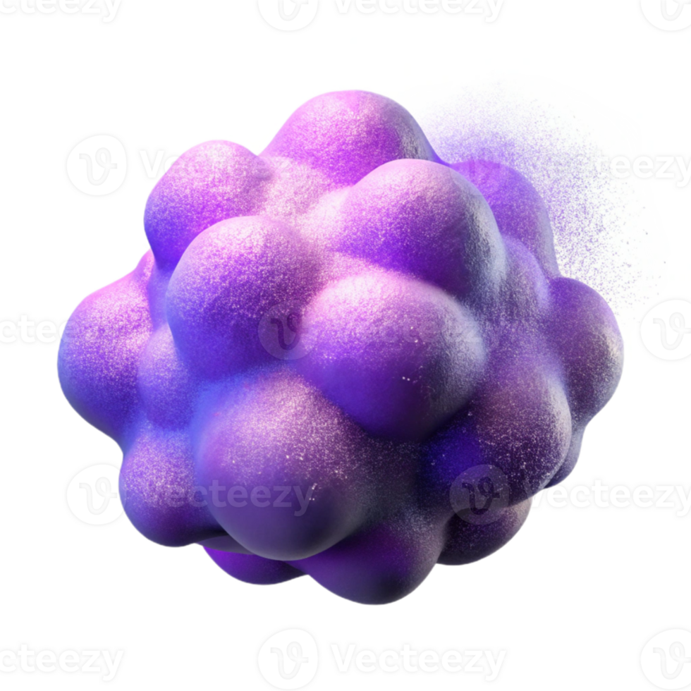 beautiful vintage Soft Purple Particle Cloud with Transparent Background authentic png